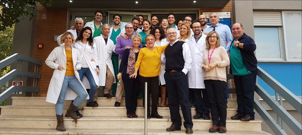 L'equipe della Clinica Urologica del Policlinico Paolo Giaccone di Palermo
